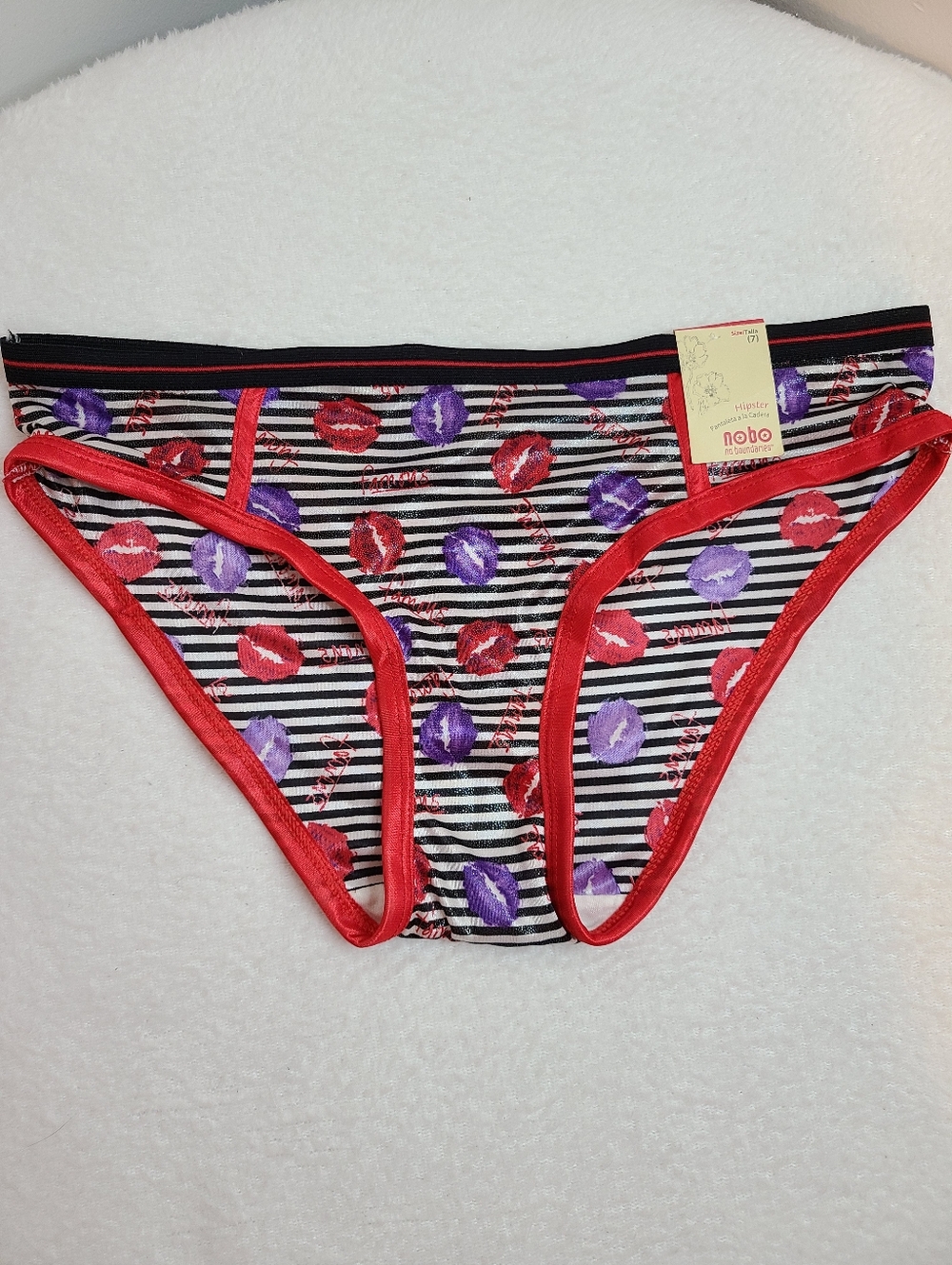 Vintage Y2K No Boundaries Silky Wet Look Shimmer Satin Hipster Panty Size Lg